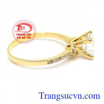 Nhẫn nữ vàng tây dành cho phái đẹp phù hợp làm quà tặng sinh nhật hoặc trong các dịp ý nghĩa