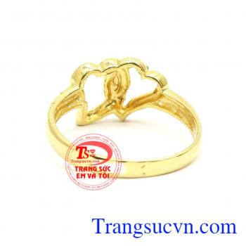 Nhẫn nữ vàng tây dành cho phái đẹp phù hợp làm quà tặng sinh nhật hoặc trong các dịp ý nghĩa