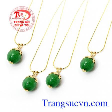 Bộ dây chuyền ngọc cẩm thạch