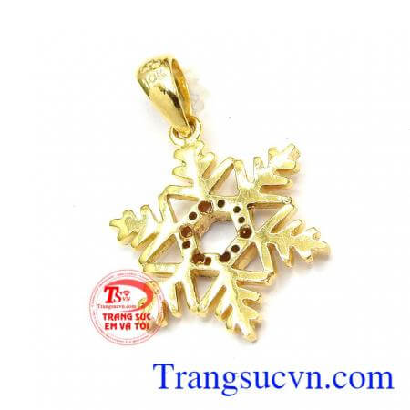 Mặt dây tuyết vàng bảo hành chu đáo,giao hàng toàn quốc,thanh toán an toàn,Mặt dây tuyết vàng