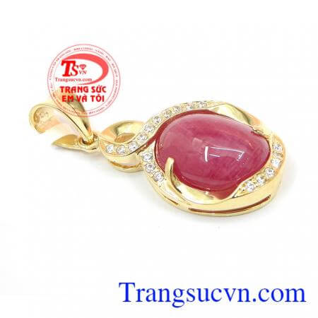 Thích hợp làm quà tặng cho người thân và bạn bè,Mặt dây chuyền vàng ruby