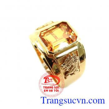 Nhẫn nam sapphire vàng
