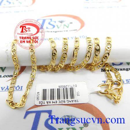 Dây chuyền nữ vàng tây mảnh