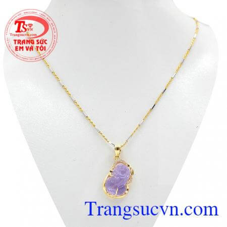 Bộ dây chuyền vàng tây chất lượng cao, đeo Bộ dây chuyến Tỳ Hưu chiêu tài sẽ mang lại may mắn, tài lộc, sự nghiệp cho chủ nhân