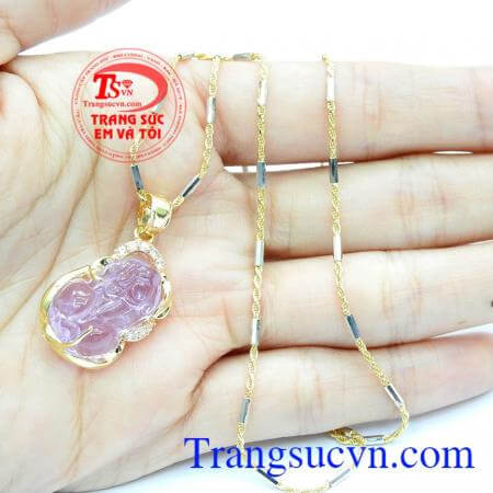 Bộ dây chuyền Tỳ Hưu phong thủy cho phái đẹp Bộ dây chuyến Tỳ Hưu chiêu tài