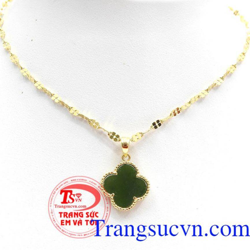 Bộ dây chuyền cỏ 4 lá