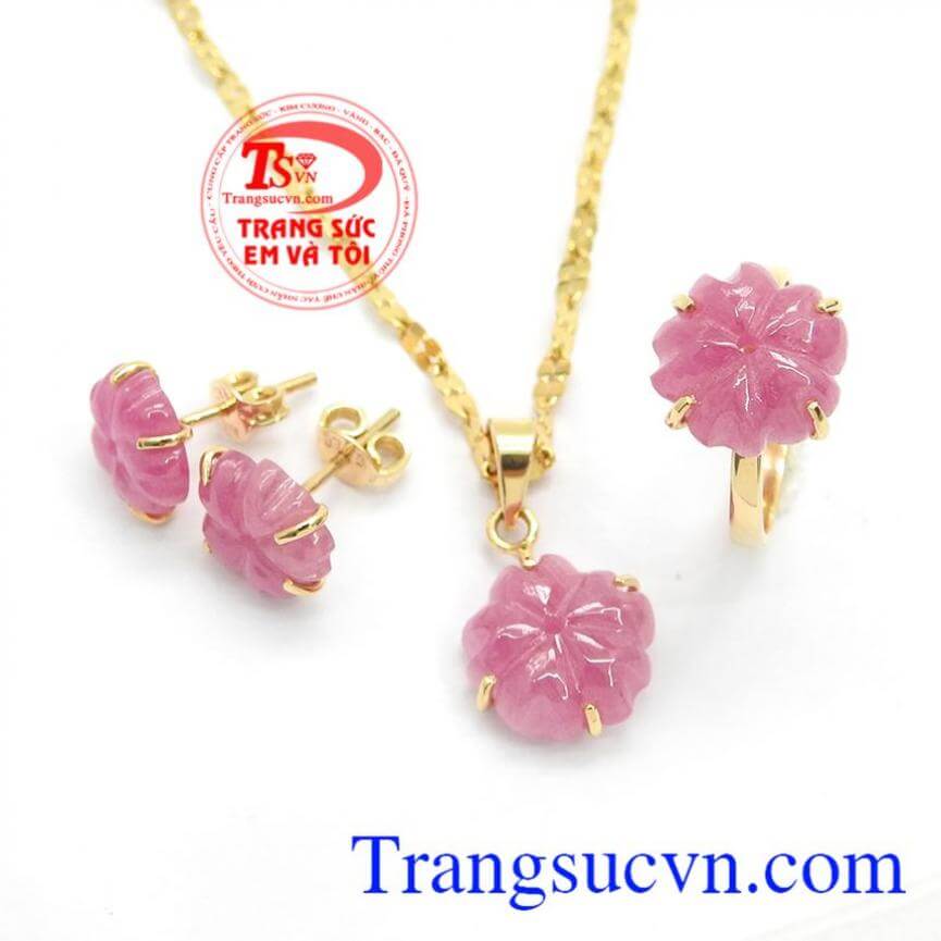 Bộ trang sức Ruby đẹp