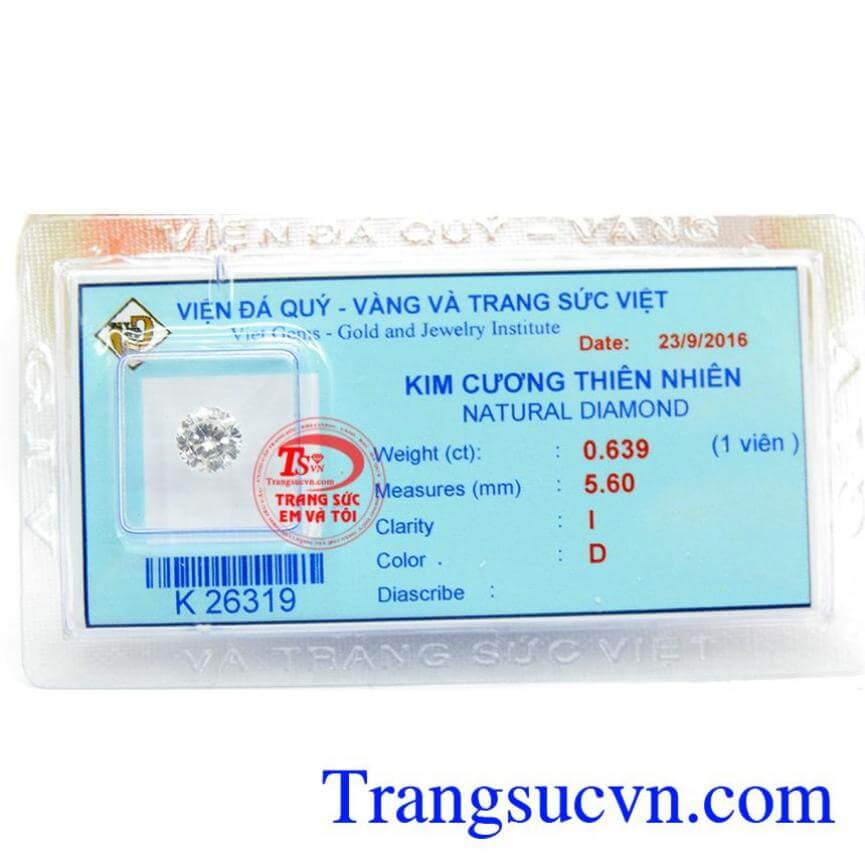 Kim Cương Thiên Nhiên 5.6 ly