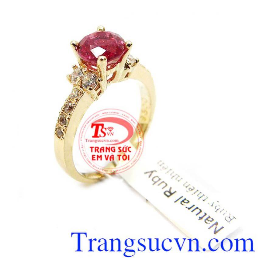 Nhẫn nữ ruby cao cấp