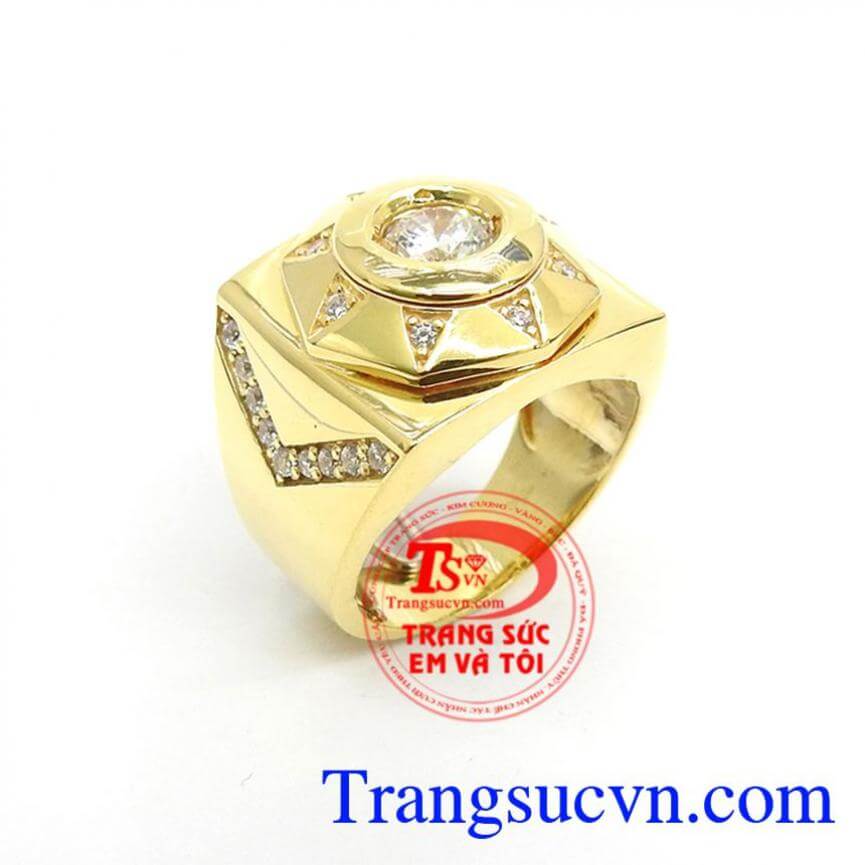 Nhẫn Nam Đính Đá Độc Đáo
