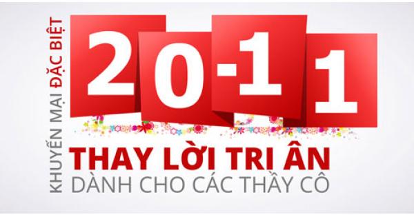 Khuyến mại Tri Ân Thầy Cô Giáo