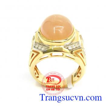 Nhẫn nam đá mặt trời tinh tế và đẳng cấp,Nhẫn nam đá mặt trời