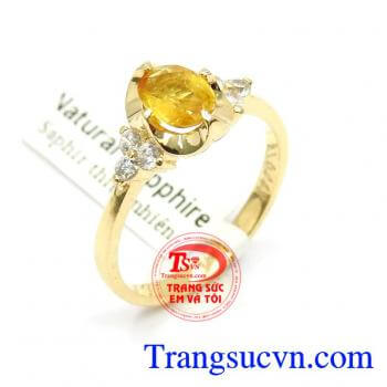 Nhẫn Sapphire sang trọng thời trang chất lượng cao giao hàng toàn quốc