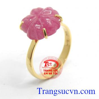 Nhẫn Ruby cỏ may mắn