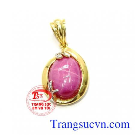 Mặt Dây Chuyền Ruby Quý Phái