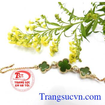 Giao hàng nhanh trên toàn quốc. Lắc tay  cỏ 4 lá  may mắn