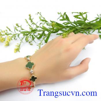 Lắc tay  cỏ 4 lá  may mắn