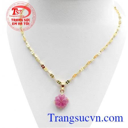 Bộ mặt dây Ruby đẹp