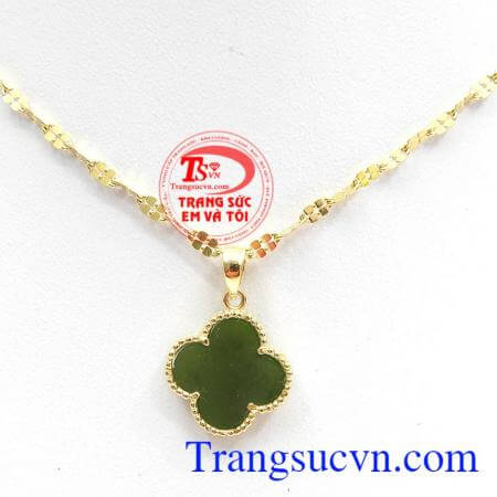 Bộ dây chuyền cỏ 4 lá