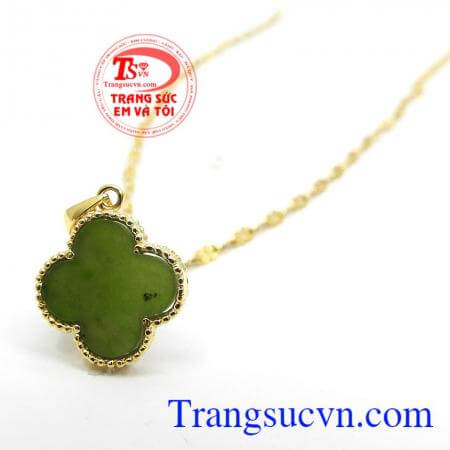 Thích hợp làm quà tặng cho người thân và bạn bè,Bộ dây chuyền cỏ 4 lá