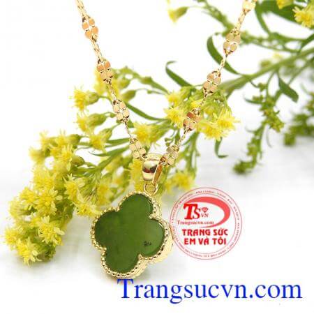 Bộ dây chuyền cỏ 4 lá