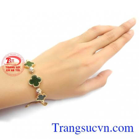 Bộ trang sức cỏ 4 lá