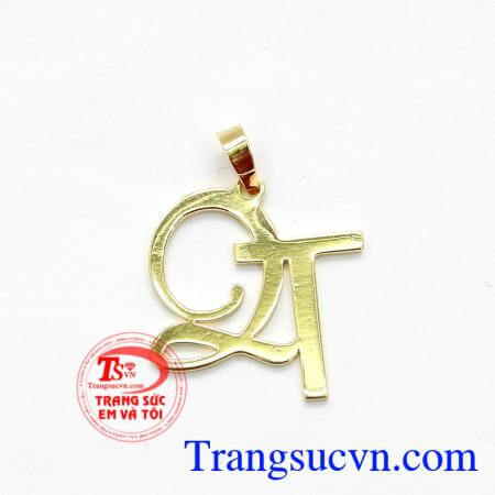 Mặt Dây Chữ QT Phong Cách