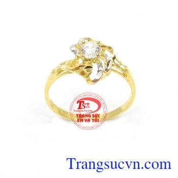 Nhẫn nữ vàng tây dành cho phái đẹp phù hợp làm quà tặng sinh nhật hoặc trong các dịp ý nghĩa