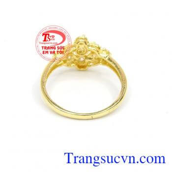 Nhẫn nữ vàng tây dành cho phái đẹp phù hợp làm quà tặng sinh nhật hoặc trong các dịp ý nghĩa