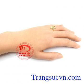 Nhẫn Nữ Vàng Tây Phong Cách