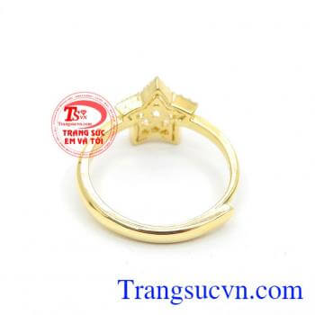Nhẫn nữ vàng tây dành cho phái đẹp phù hợp làm quà tặng sinh nhật hoặc trong các dịp ý nghĩa