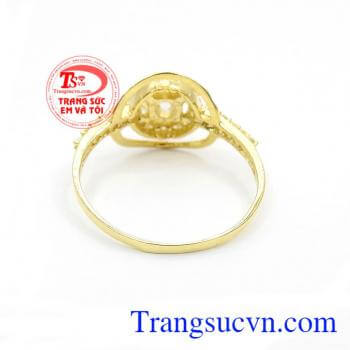 Nhẫn nữ vàng tây dành cho phái đẹp phù hợp làm quà tặng sinh nhật hoặc trong các dịp ý nghĩa