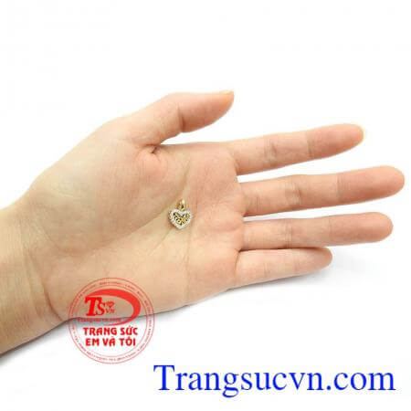 mặt dây Hàn Quốc thiết kế đẹp phù hợp với nhiều kiểu dây chuyền thời trang,Mặt Dây Trái Tim Nhập Hàn Quốc