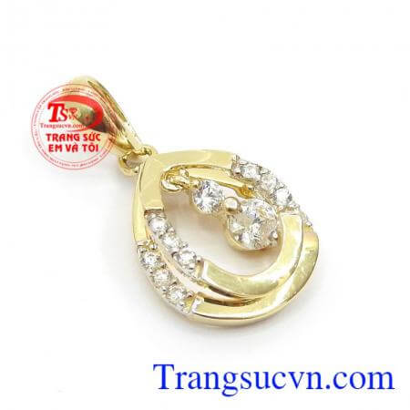 Mặt dây chuyền vàng 10k,Mặt Dây Hàn Quốc Xinh Xắn