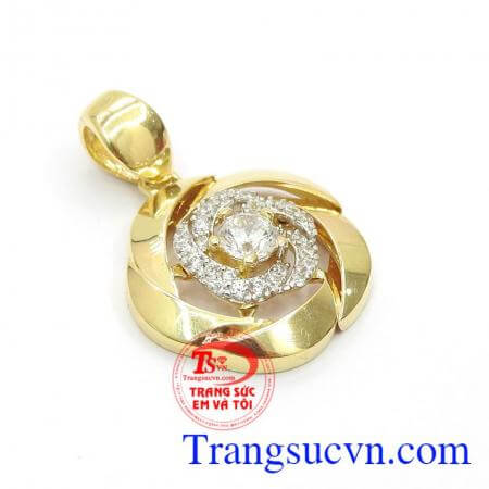 Mặt dây vàng 10k chất lượng cao,Mặt Dây Chuyền Đẳng Cấp Phái Đẹp