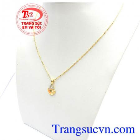 Bộ dây chuyền vàng tây chất lượng,Bộ Dây Nữ Nhập Khẩu Sang Trọng