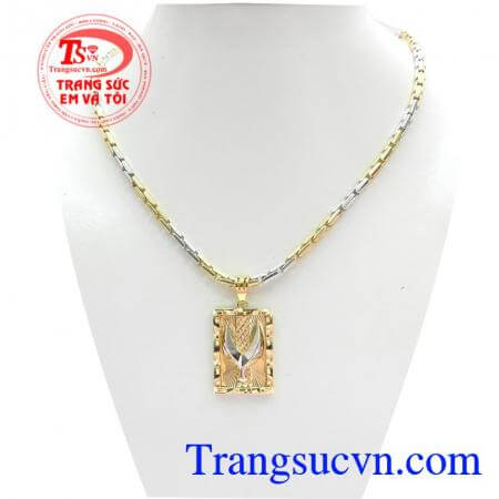 Bộ Dây Chuyền Nam Phong Cách, Bộ dây chuyền vàng tây nhập khẩu, Bộ dây chuyền đẹp