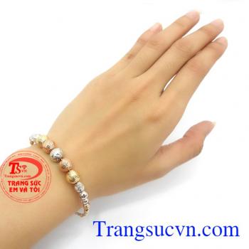 Vòng bi vàng Italy 18k chất lượng vàng đảm bảo. 