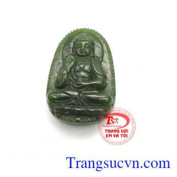 Mặt dây nephrite phật adida