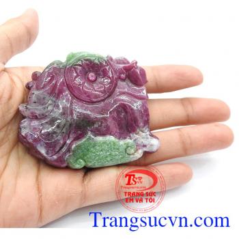 Mặt dây Ruby phật di lặc
