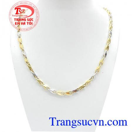 Dây chuyền nhập nguyên chiếc từ Italy, dây chuyền vàng 18k chất lượng cao