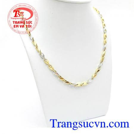 Dây chuyền nam vàng tây sang trọng