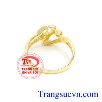 Nhẫn nữ vàng tây dành cho phái đẹp phù hợp làm quà tặng sinh nhật hoặc trong các dịp ý nghĩa