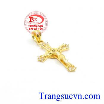 Mặt dây chuyền vàng tây,Mặt Dây Chuyền Thánh Giá Đẹp