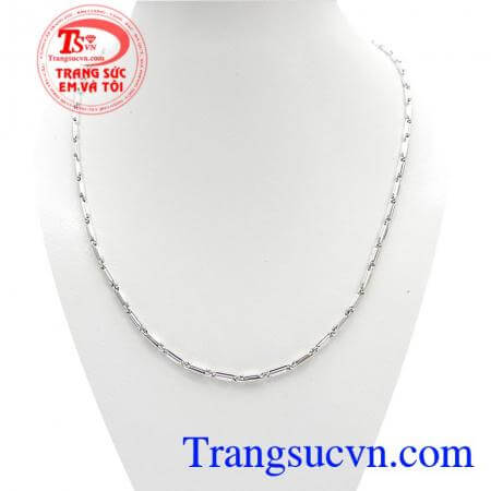 Dây Chuyền Vàng Trắng Nhập Khẩu Ý chế tác đẹp, chất lượng cao
