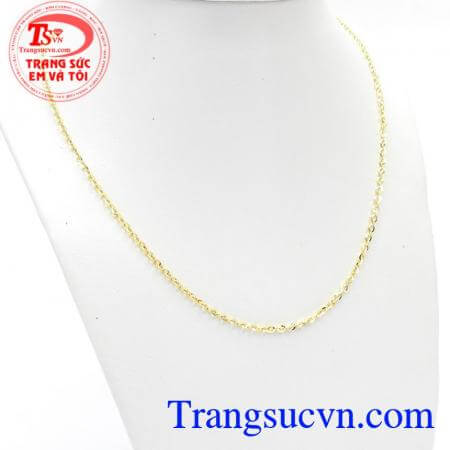 Dây Chuyền Ý Phong Cách Quý Phái Nhập khẩu nguyên chiếc từ Italy kiểu dáng sang trọng, quý phái, hợp với nhiều phong cách thời trang phái đẹp.