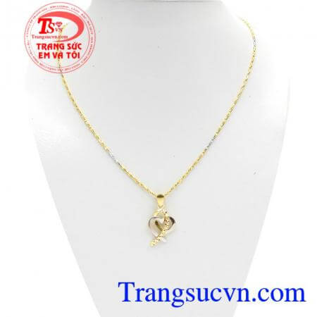 Bộ Dây Chuyền Vàng Tây Quý Phái kiểu dáng đẹp, chất lượng cao,Bộ Dây Chuyền Vàng Tây Quý Phái