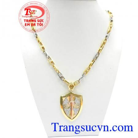 Bộ Dây Chuyền Nam Cá Tính mẫu mã đẹp, chất lượng cao, Bộ dây chuyền vàng 18k