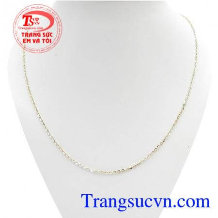 Dây Chuyền Vàng Ý Độc Đáo kiểu dáng đẹp nhập khẩu Ý, Dây chuyền vàng 18k