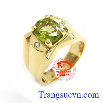 Nhẫn nam đẹp peridot đẹp